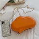 thumbnail image 3 of Bolso de hombro de nube para mujer Bolso de mensajero de cadena de color caramelo de cuero Satchel, 3 of 8
