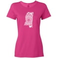 thumbnail image 3 of Inktastic Mississippi Silhouette Mandala Women's T-Shirt, 3 of 5