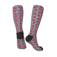 thumbnail image 5 of Lsque Hand Drawn Strawberry Printed Crew Socks Men's Women's LightWeight Thin Casual Calf Socks ,Knee High Socks,Cotton Socks, 5 of 9