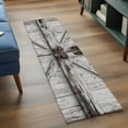 thumbnail image 4 of Vintage Gate Area Rugs Collection 2'x6', Farmhouse Wooden Grain Shabby Chic Door Non Slip Indoor Rectangle Throw Runner Rug Floor Mat Carpet for Living Room Dining Table Bedroom Nursery, 4 of 9
