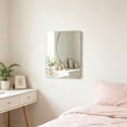 thumbnail image 4 of Ouuluon Hd Self Adhesive Wall Mirror, 12×8in Rounded Corner Square Frameless Wall Mirrors for Bathroom Bedroom Vanity Entryway, 4 of 6