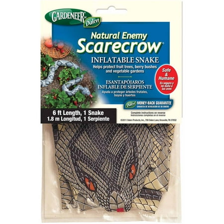 Natural Enemy Scarecrow Inflatable Snake Animal Repellent, 6ft