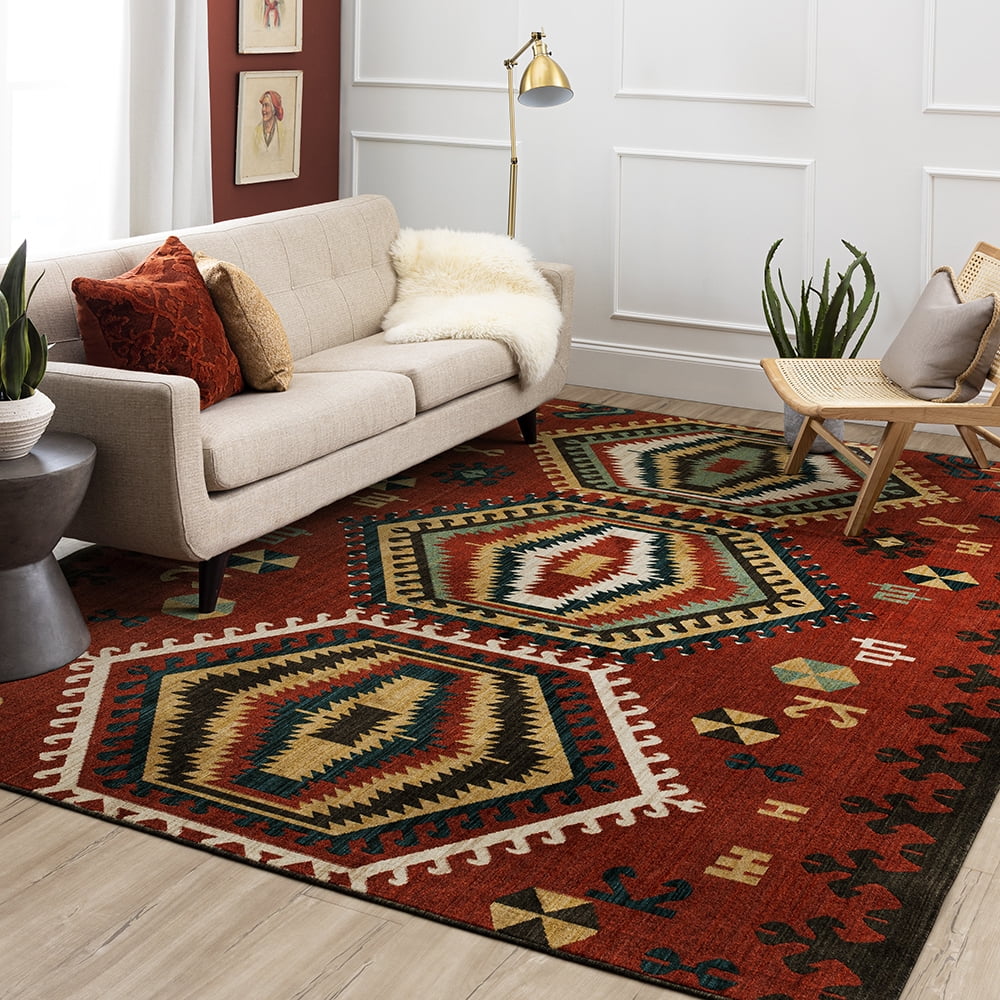 Mohawk Home Hopeprince Woven Indoor Area Rug, Red, 8' x 10'