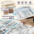 thumbnail image 6 of AGALI 25 Pack Vacuum Storage Bags with Electric Pump, Space Saver Bag for Clothes, Mattress, Blanket, Duvets, Pillows, Comforters, Travel, 6 of 8