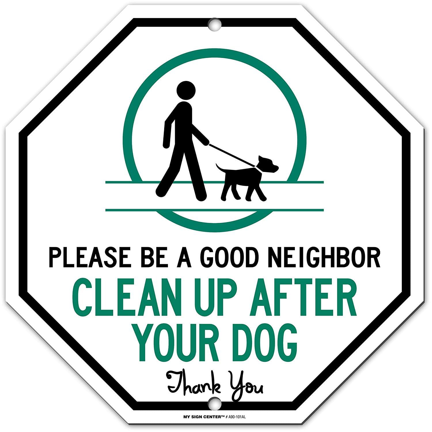 CGSignLab 24x24 Stripes White Window Cling No Dog Pooping 5-Pack