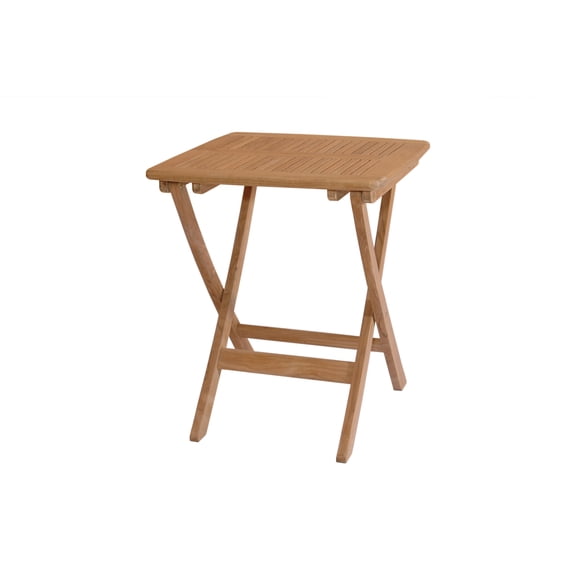 Square Folding Picnic Table - 24" Southwestern Style - Portable Outdoor Table - Teak Wood Design