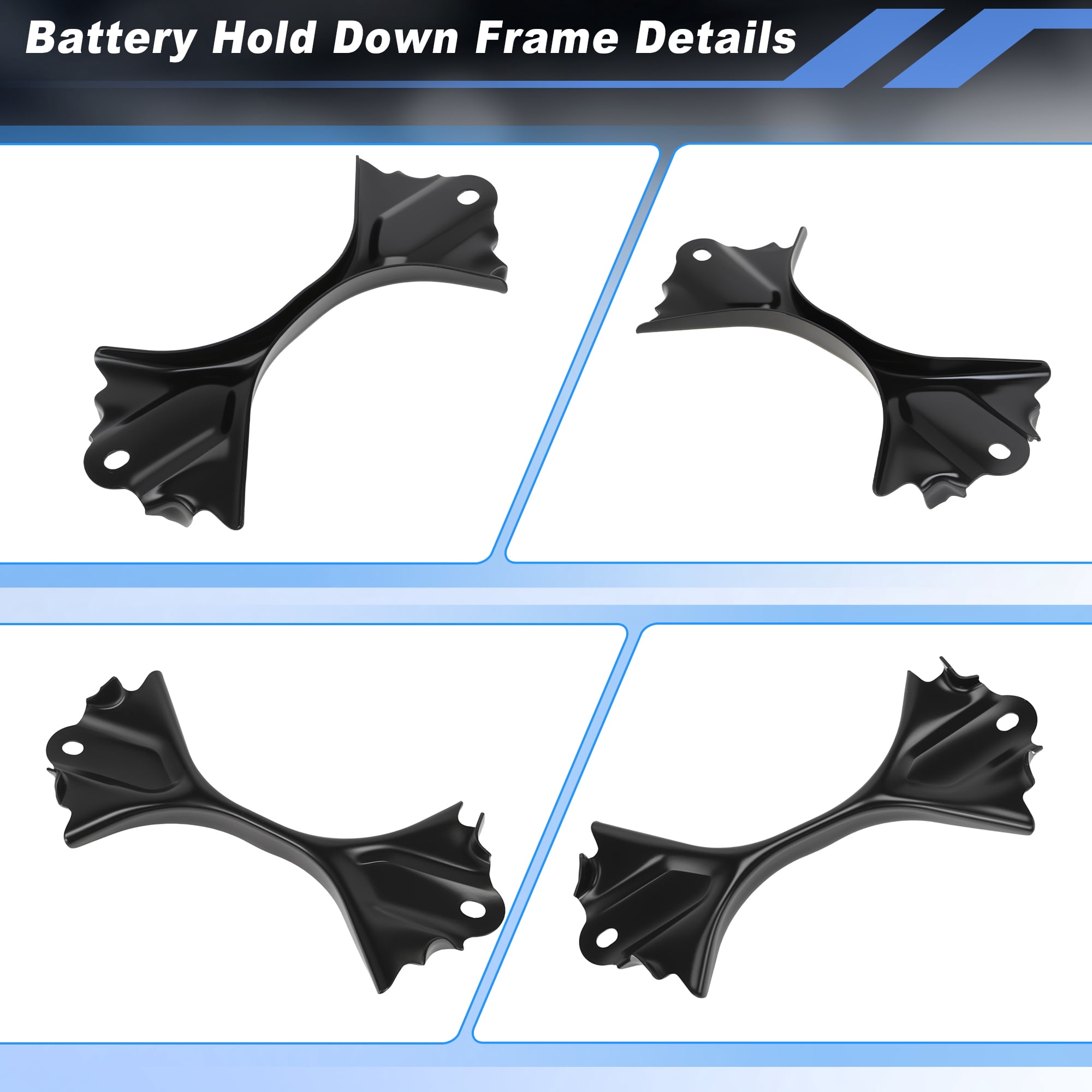 Unique Bargains Car Battery Hold Down Bracket with J Bolt for Mazda3 CX-3 CX-5 CX-9