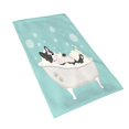 thumbnail image 2 of Kdxio Hand Towel French Bulldog Taking a Bath for Bathroom Kitchen Fingertip Bath Towels 27.5 x 16 Inch Home Hotel Gym Laundry Room, 2 of 9