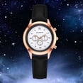 thumbnail image 2 of Reloj ultrafino de moda para amantes, esfera redonda, analógico, doble escala, reloj de pulsera de cuarzo #4, 2 of 3