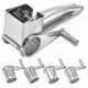 thumbnail image 1 of Stainless Steel Manual Rotary Cheese Grater By Stainless Steel Vegetable Cheese Grater Cheese Grater Cheese Grater With 4 Spare Heads, 1 of 4
