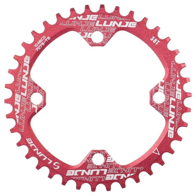 Plato de bicicleta 32T/34T/38T 104mm BCD 4 pernos Compatible con anillo de manivela de bicicleta