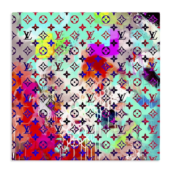 Stupell Industries Art Deco Urban Glam Logo Pattern Canvas Art, 30 x 30, by Ziwei Li
