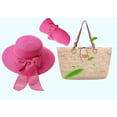 thumbnail image 5 of ZHAOCHENG Sombrero beige, visera, sombrero de paja, sol de playa, ala ancha mujer rosa,, 5 of 5