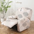 thumbnail image 2 of CHUNTIAN Recliner Chair Cover 4-Pieces Lazyboy Cover for Recliner Chair with Storage Pockets Furniture Protector for Living Room, Jacquard Sofa Slipcover for Kids, Pets, Dog and Cat, 06, 2 of 5