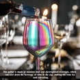 thumbnail image 3 of Copa de vino tinto Cubilidad de copa Pulido de acero inoxidable de un solo nivel Barware Barware Taza a prueba de estrellas Utensilios para beber para barra de barra Luz brillante 150ml Methold  HA010278-03, 3 of 6