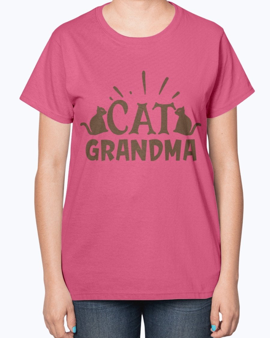 Cat Grandma- Cat- Ladies T-Shirt 