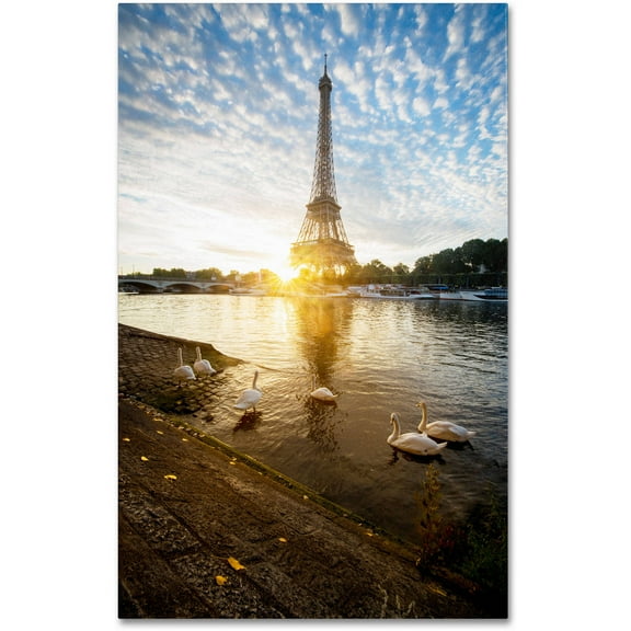 Trademark Fine Art "Wake up Paris" Canvas Art by Mathieu Rivrin