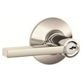 thumbnail image 4 of Schlage F51-LAT Latitude Single Cylinder Keyed Entry Door Lever Set, Satin Chrome, 4 of 6