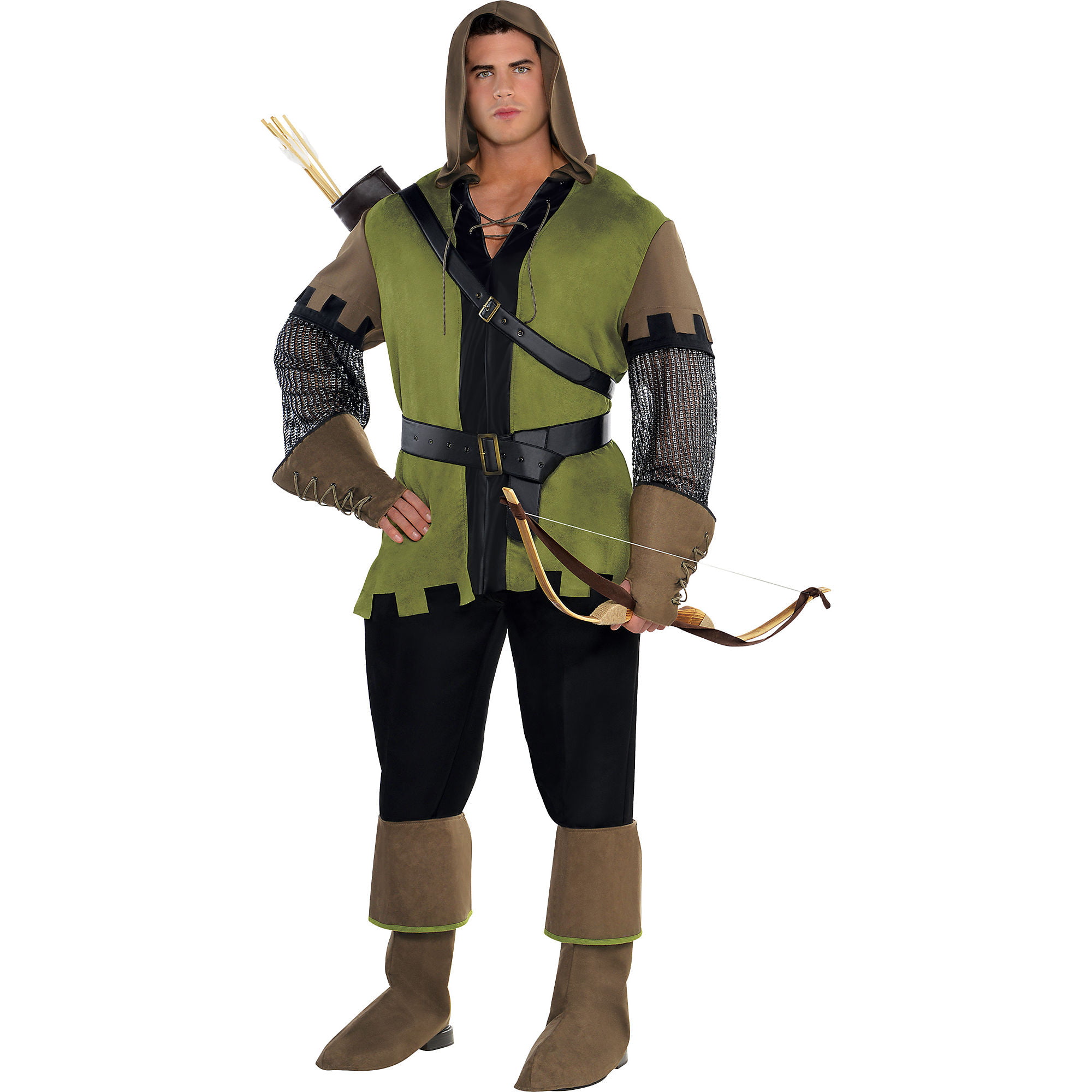 AMSCAN Prince of Thieves Robin Hood Halloween Costume for Men, Plus ...