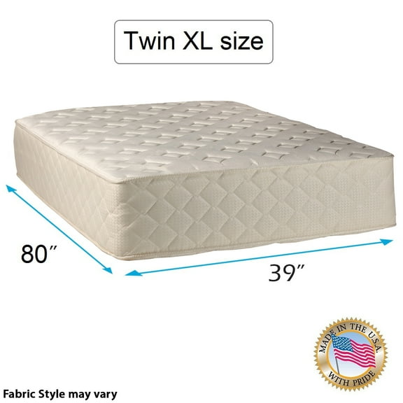 Highlight Luxury Firm Twin XL Size Mattress Only with Mattress Cover Protector Included - Fully Assembled, Innerspring Coils, Premium edge guards, Longlasting Comfort by Dream Solutions USA