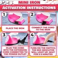 thumbnail image 5 of EXLEAF Mini Iron for Crafting 2.5" X 3.9" - Mini Craft Iron for Patches,Sewing,Quilting with Quick Heat-Up Ceramic Plate & 59" Cord - Designed for Ironing Patches, 5 of 17