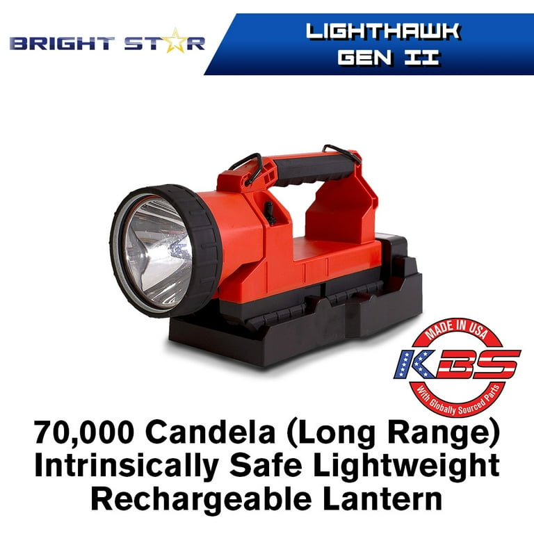 Bright Star Lighthawk Gen II LED Lantern, 70,000 Candela, 300 Lumens, Waterproof, Intrinsically Safe Bright Star Lighthawk Gen II LED Lantern, 70,000 Candela, 300 Lumens, Waterproof, Intrinsically Safe