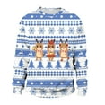 thumbnail image 4 of toraway Chandails en Molleton pour Hommes Hiver Automne et Hiver Tendance Décontractée Chandail Imprimé de Noël Col Rond Chandail à Capuchon TTTG, 4 of 4