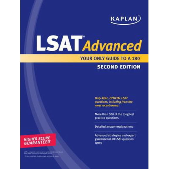 Pre-Owned Kaplan LSAT Advanced: Your Only Guide to a 180 (Perfect Score) (Paperback) 1607146916 9781607146919