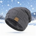 thumbnail image 2 of Wensltd Warm Elegant Versatile Style Beanie for Women Fashion Winter Solid Color Fleece Lined Knit Hat, 2 of 5