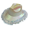 thumbnail image 3 of Shiny Cowgirl Hats Dress up Western Cowboy Hat for Women Girls Bridal Shower White, 3 of 8
