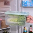 thumbnail image 5 of Contenedores de plástico ZHAOCHENG para almacenar alimentos con tapa refrigerador paquete de 4, 5 of 5