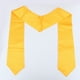 thumbnail image 4 of 2 piezas de estola de graduación, bata de bachillerato, gorra, borla, unisex, para adultos, sencilla, estola de graduación para estudiantes de graduación (dorado, 1 chal + 1 borla), 4 of 5