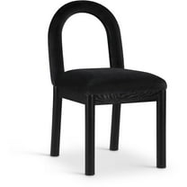 Meridian Furniture Conrad Black Velvet Dining Chair
