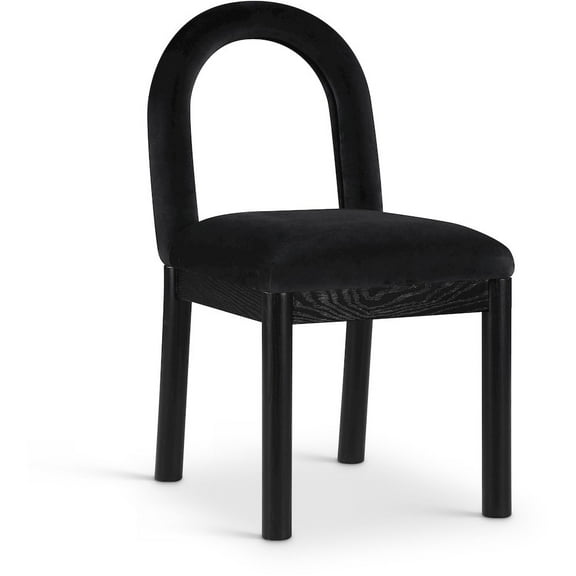Meridian Furniture Conrad Black Velvet Dining Chair