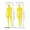 thumbnail image 3 of Traceease Male Human Figure Template Stencils Fashion Designers Drafting Tools, 2 Piece ( Front & Back), 3 of 4