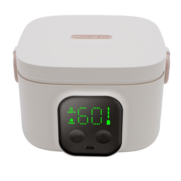 Temperature Intelligent Constant Temperature Bowl 500ml 7 Gears Timer Fast Heating Insulated Stainless Steel Electric Lunch Container