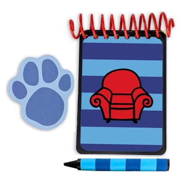 Handy Dandy Blue Striped Notebook - Handcrafted