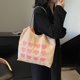 thumbnail image 4 of Bolso Comestibles Hombro para Mujer Patrón Corazón Tela Con Bolsillo Interior Compras, 4 of 9