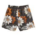 thumbnail image 7 of FORMRS Boys Swim Trunks Quick Dry Mesh Liner Boardshorts Sizes XS-XL, Black Plaid Floral, 7 of 7