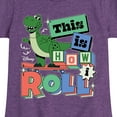 thumbnail image 3 of Disney - Toy Story - Rex This Is How I Roll - Toddler & Youth Girls Short Sleeve Graphic T-Shirt, 3 of 5