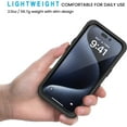 thumbnail image 5 of KOMI Magnetic for iPhone 15 Pro Case, Waterproof Dustproof Cover [Built in Screen Protector] [Compatible with MagSafe], Full Body Heavy Duty Phone Case for iPhone 15 Pro - 6.1” (Black), 5 of 5