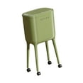 thumbnail image 2 of Cubo de basura con ruedas de 16 l para el hogar, con patas , sencillo y con tapa, para tocador, dormitorio, baño y oficina. Verde, 2 of 9