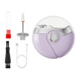 thumbnail image 3 of Cortauñas eléctrico multifunción con pulidor, recortador automático uñas los pies y las manos, herramienta para uñas para niños, adultos Violeta, 3 of 8