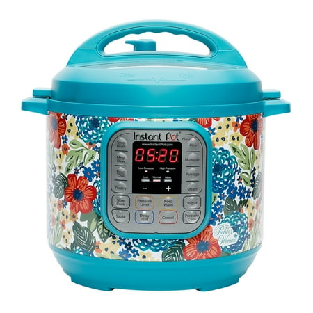 The Pioneer Woman Instant Pot DUO60 6-Quart Dazzling Dahlia 7-In-1 Multi-Use Programmable Pressure Cooker, Slow Cooker, Rice Cooker, Sauté, Steamer, Yogurt Maker, and Warmer
