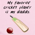 thumbnail image 2 of CafePress - My Favorite Cricket Player Is My Daddy Body Suit - Long Sleeve Cotton Baby Bodysuit, 2 of 4