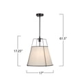 thumbnail image 3 of SC13363BK Artcraft Lighting Pullman - 3 Light Pendant-17.25 Inches Tall and 17 Inches Wide-Black Finish, 3 of 13