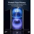 thumbnail image 3 of Protector de pantalla ESR 9H+ Glass para iPhone 16/15 con privacidad, 3 of 9