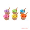 thumbnail image 6 of Plastic Ice Cream Yogurt Cup with Spoon Dessert Bowl Ice Cream Bowl Spoon Set Random Color, 6 of 6