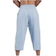 thumbnail image 4 of Puntoco Pantalones casuales largos para hombre Pantalones casuales de moda para hombre de color sólido con bolsillos y cuerda elástica Pantalones deportivos de fitness, 4 of 5