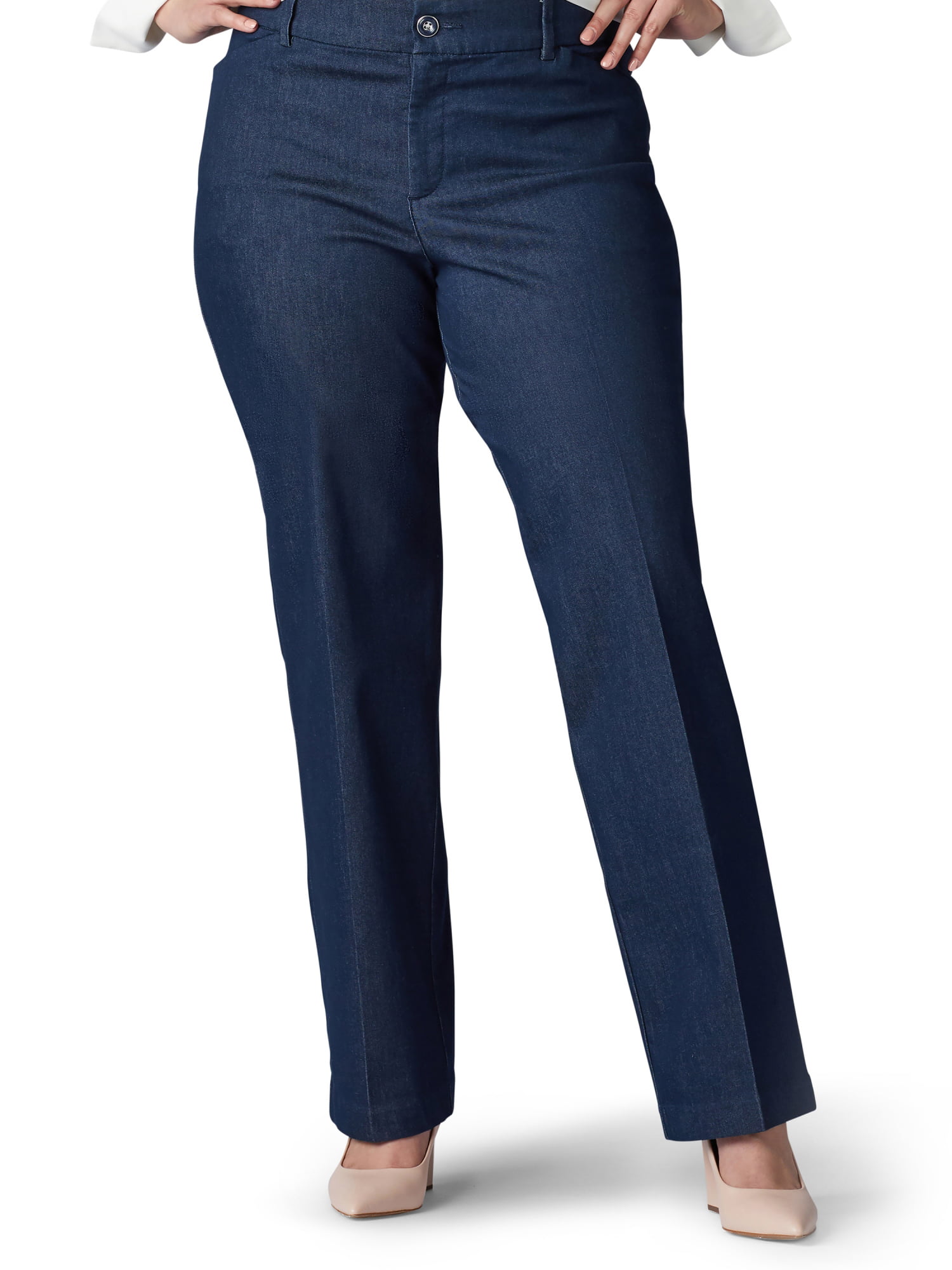 Lee Women's Plus Flex Motion Regular Fit Trouser Pant - Walmart.com